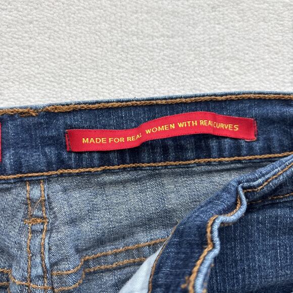 NYDJ Tummy Tuck Jeans Women Size 12 Bootcut Blue Denim Slimming Style 4000 - Picture 5 of 14